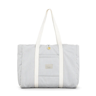 Ausklappbare Wickeltasche - Classic Stripes Blue