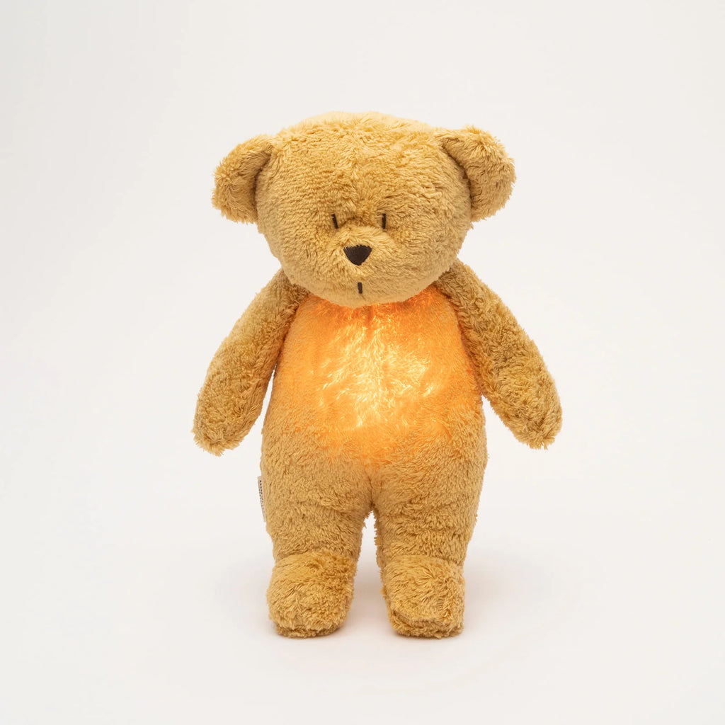 Moonie Teddybär mit Licht "The organic Humming Bear" Honey 2.0