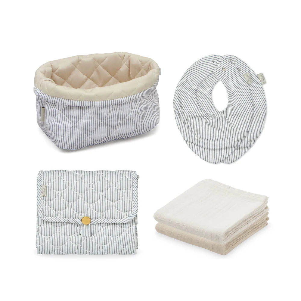 Baby-Geschenkset, kleine - Classic Stripes Blue