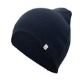 Bambi Beanie Seide Baumwolle Dark Blue