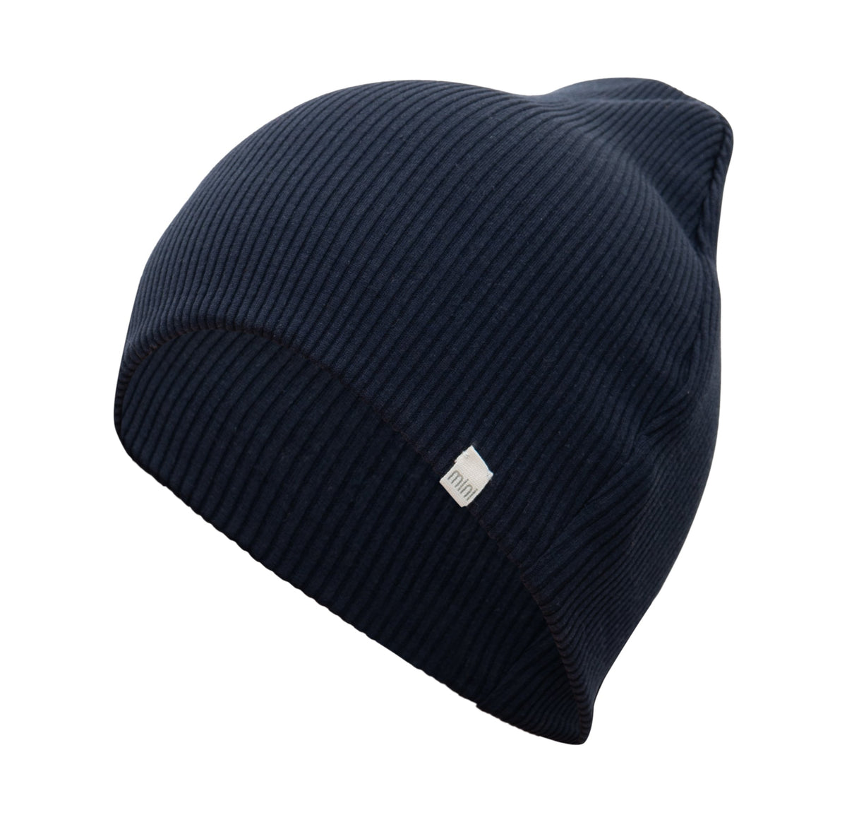 Bambi Beanie Seide Baumwolle Dark Blue