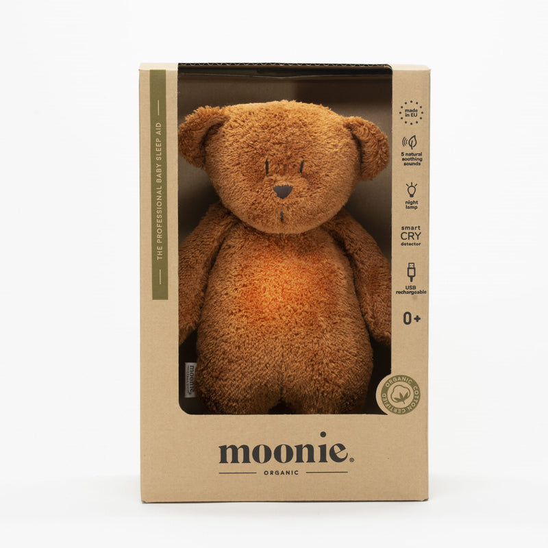 Moonie Organic Humming Bear with Lamp Caramel bei Yay Kids
