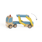Car transporter with three cars
