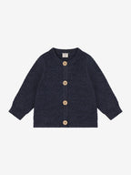 Baby Strickjacke aus Merinowolle navy