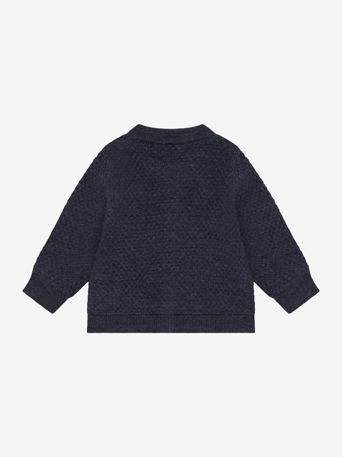 Baby Merino Wool Cardigan Navy