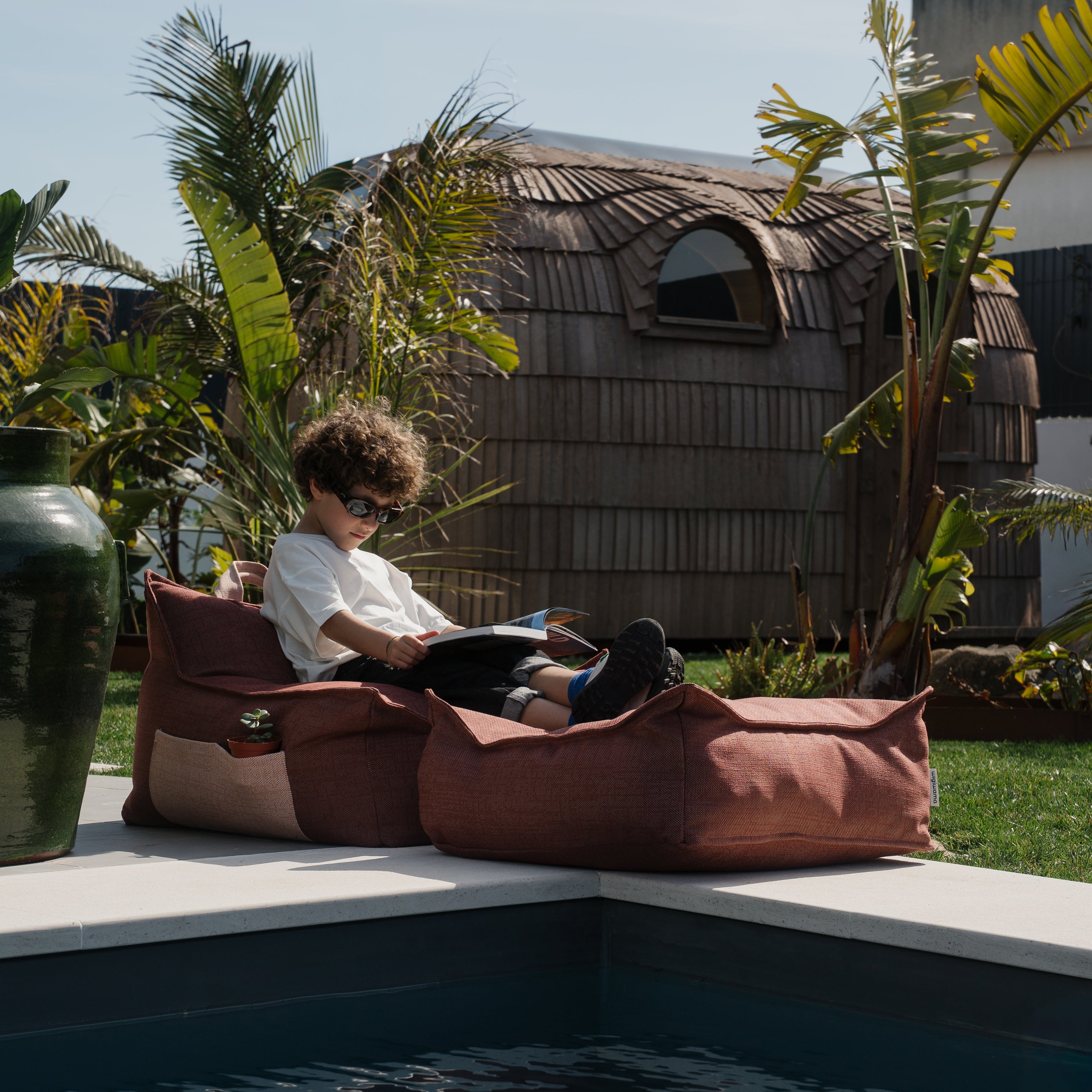 Outdoor bean bag in new colors