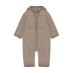 Wool fleece overall with ears Savannah melange