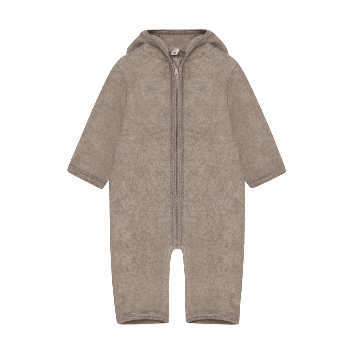 Wool fleece overall with ears Savannah melange