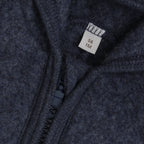Wool Fleece Overall with Ears Ombre Blue Melange