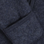 Wool Fleece Overall with Ears Ombre Blue Melange