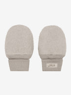 Fäustlinge aus Wollfleece Camel Melange