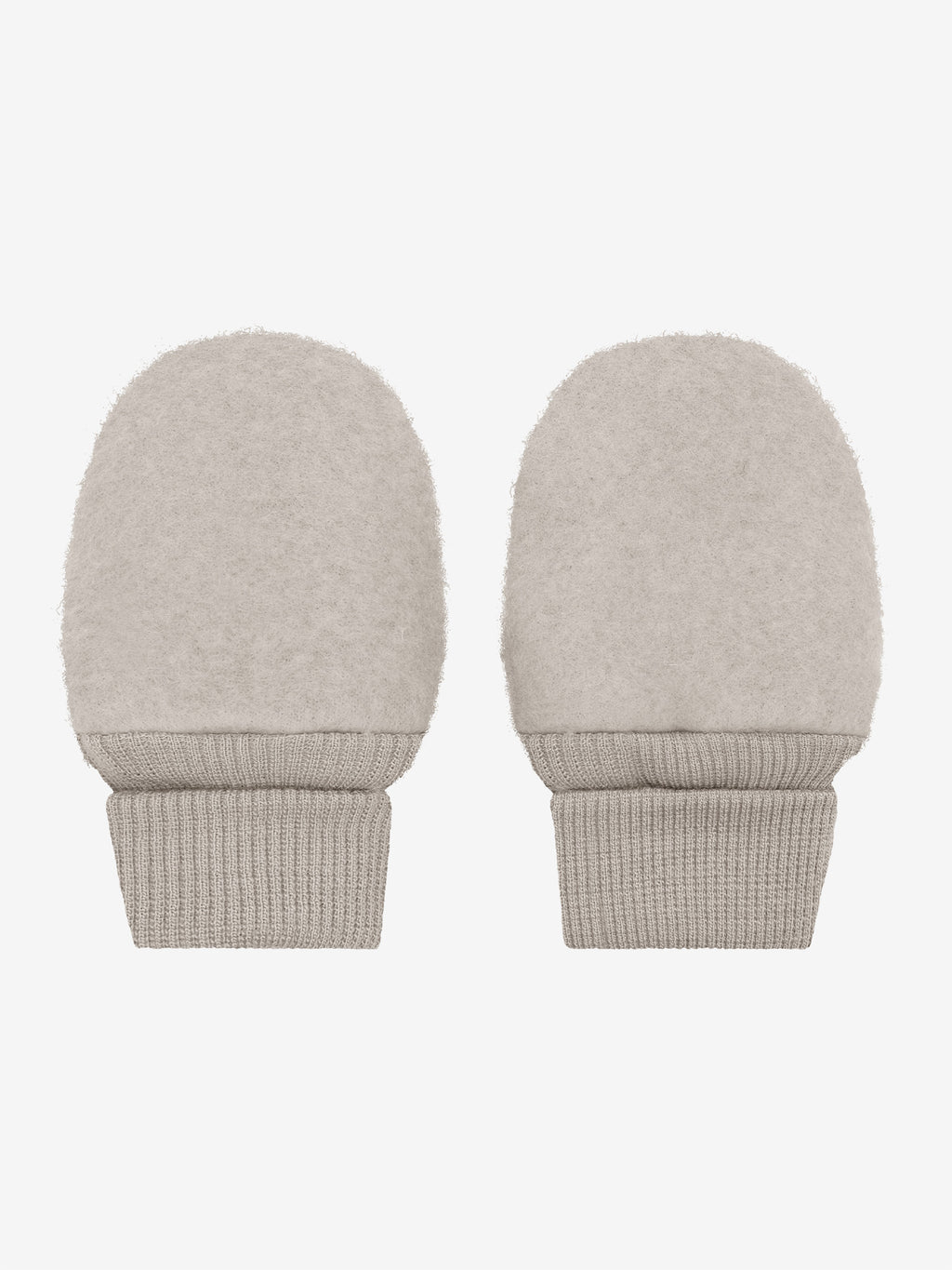 Fäustlinge aus Wollfleece Camel Melange