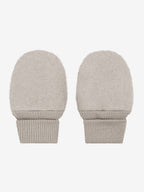 Fäustlinge aus Wollfleece Camel Melange