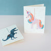 Atelier Sasu Grusskarte mit Couvert Dinosaurier bei Yay Kids
