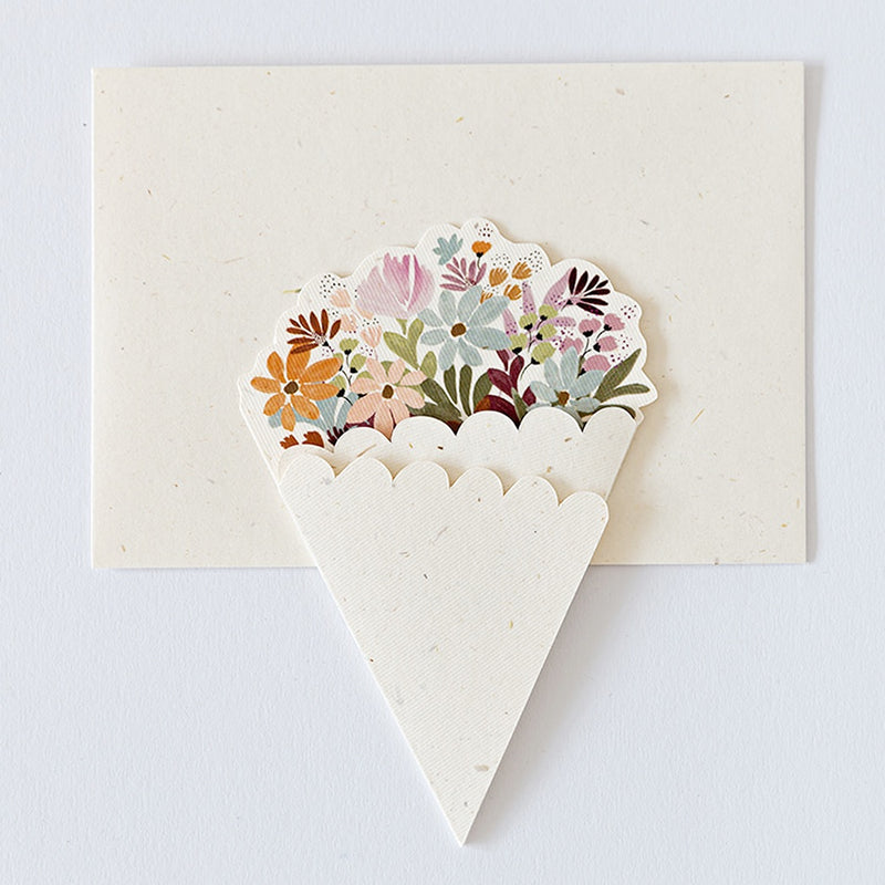 Atelier Sasu Grusskarte mit Couvert Blumenstrauss bei Yay Kids