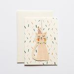 Atelier Sasu Grusskarte mit Couvert Katze Konfetti bei Yay Kids