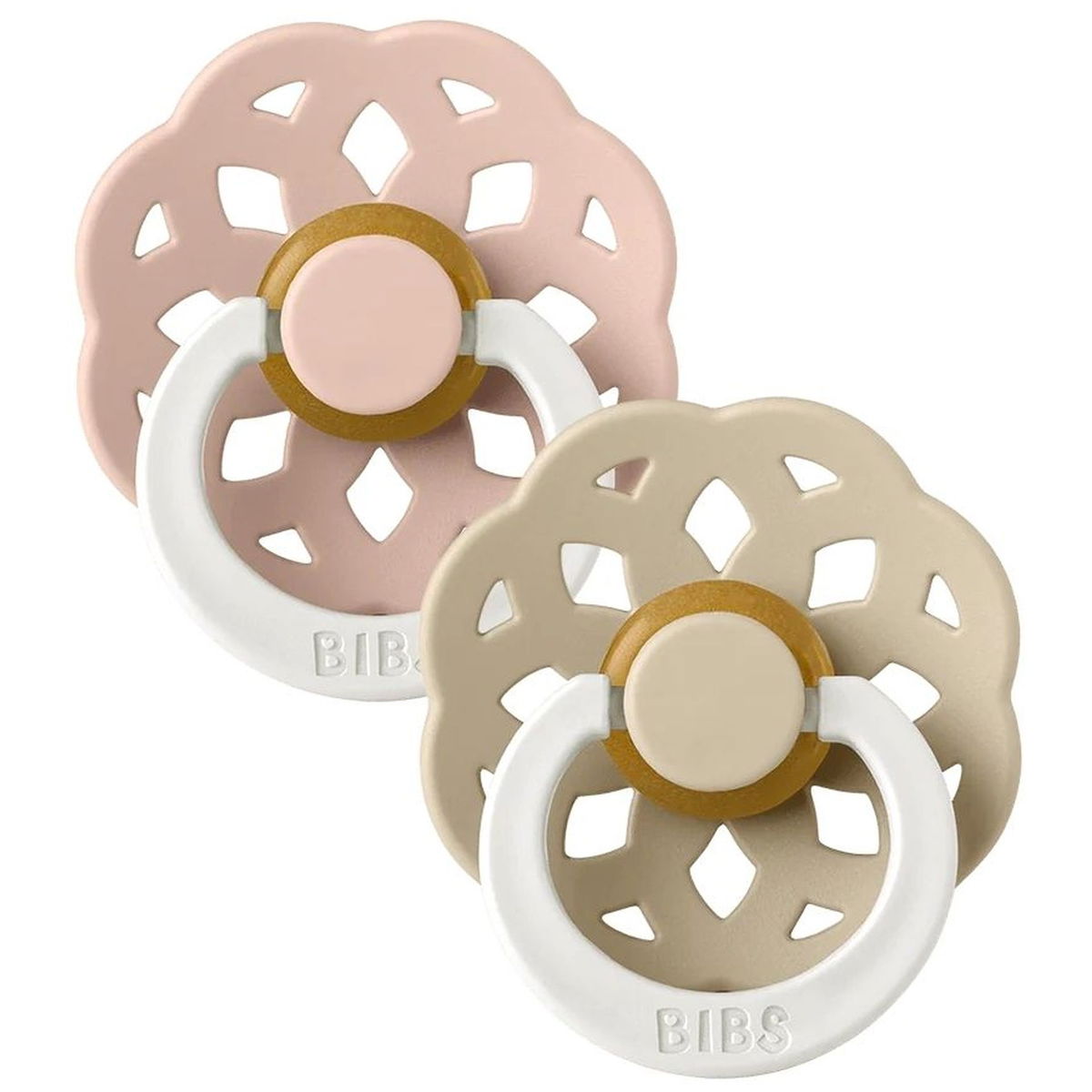 Boheme Glow Latex Schnuller 2er-Pack Blush/Vanilla 6-12M