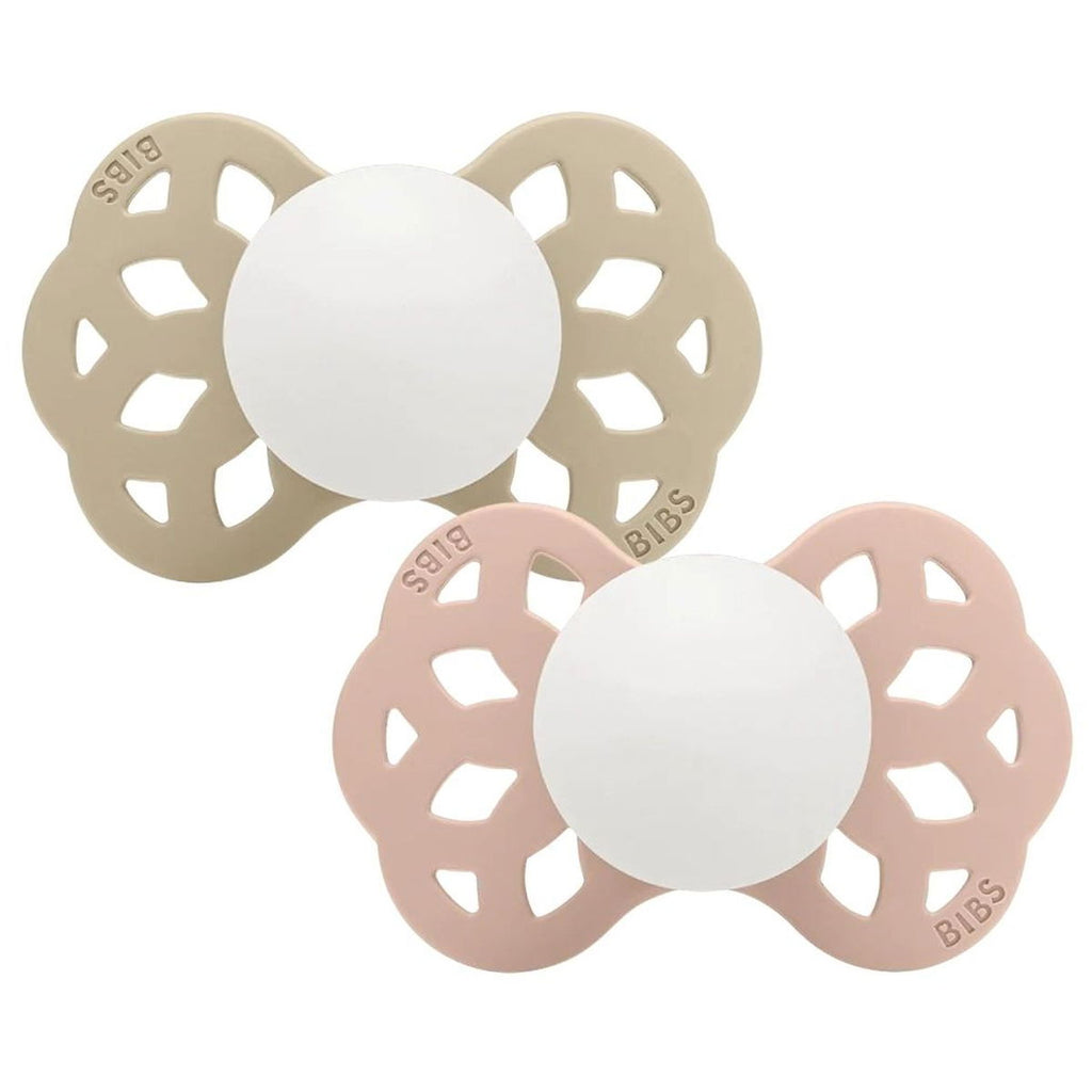 Schnuller Infinity Glow Silikon 2er-Pack Blush/Vanilla 6-12M