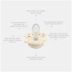Schnuller Infinity Glow Silikon 2er-Pack Blush/Vanilla 6-12M