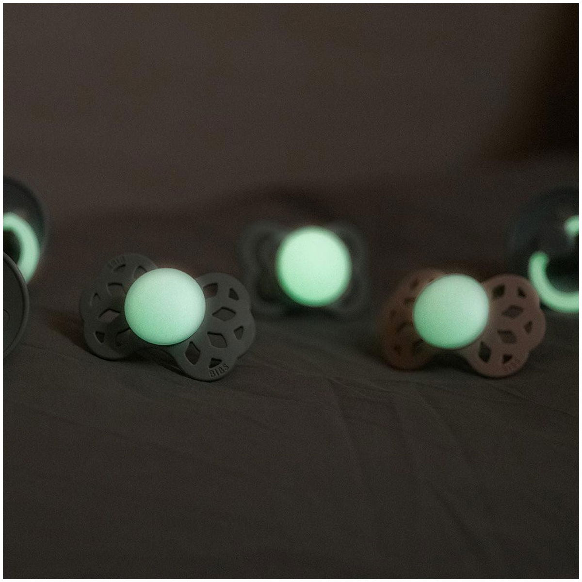Schnuller Infinity Glow Silikon 2er-Pack Blush/Vanilla 6-12M