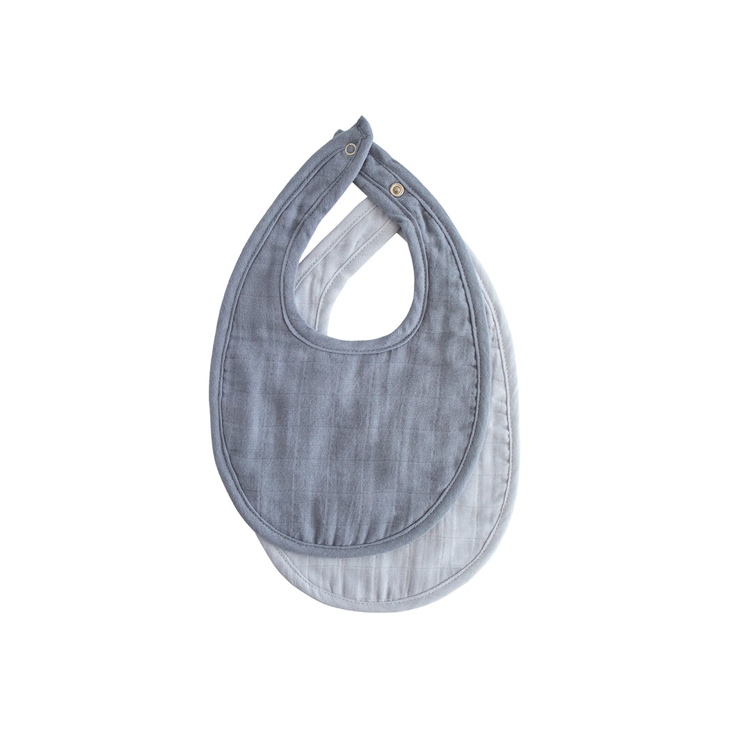 Mushie Baby Lätzchen 2er Pack Tradewinds/ Baby Blue bei Yay Kids