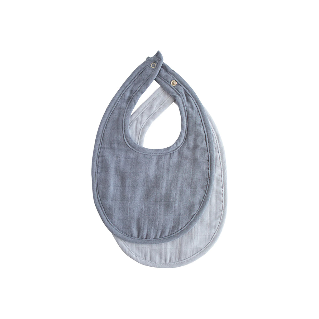 Mushie Baby Lätzchen 2er Pack Tradewinds/ Baby Blue bei Yay Kids