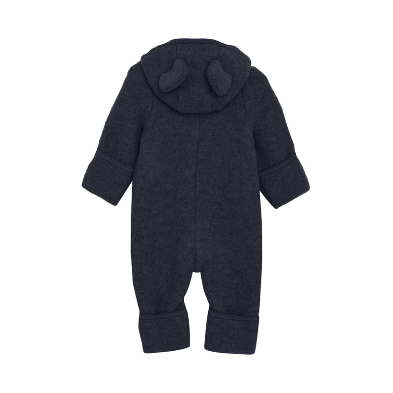 Huttelihut Baby Wollanzug Navy Melange bei Yay Kids