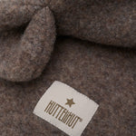 Balaclava mit Ohren aus Wollfleece Brown Melange