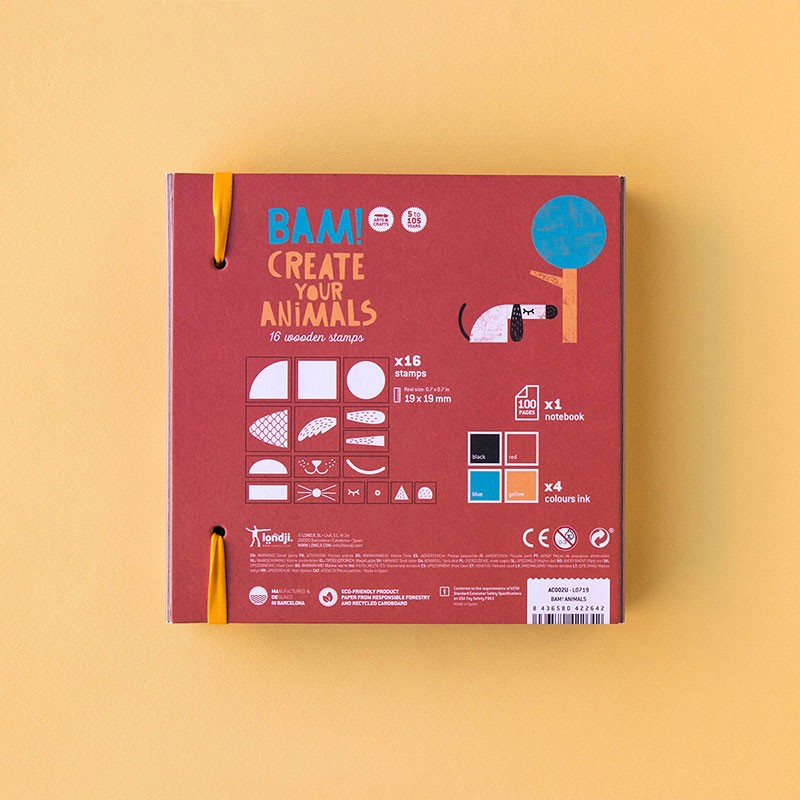 Londji Kinder Tier Stempel Set Bam! bei Yay Kids