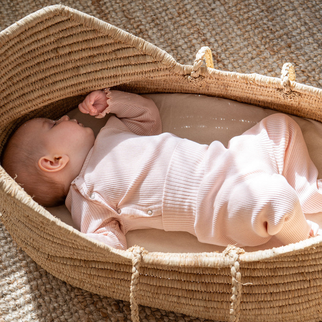 Bibi - Baby-Seide Langarm-Wickelbody - Sweet Rose