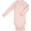 Bibi - Baby-Seide Langarm-Wickelbody - Sweet Rose