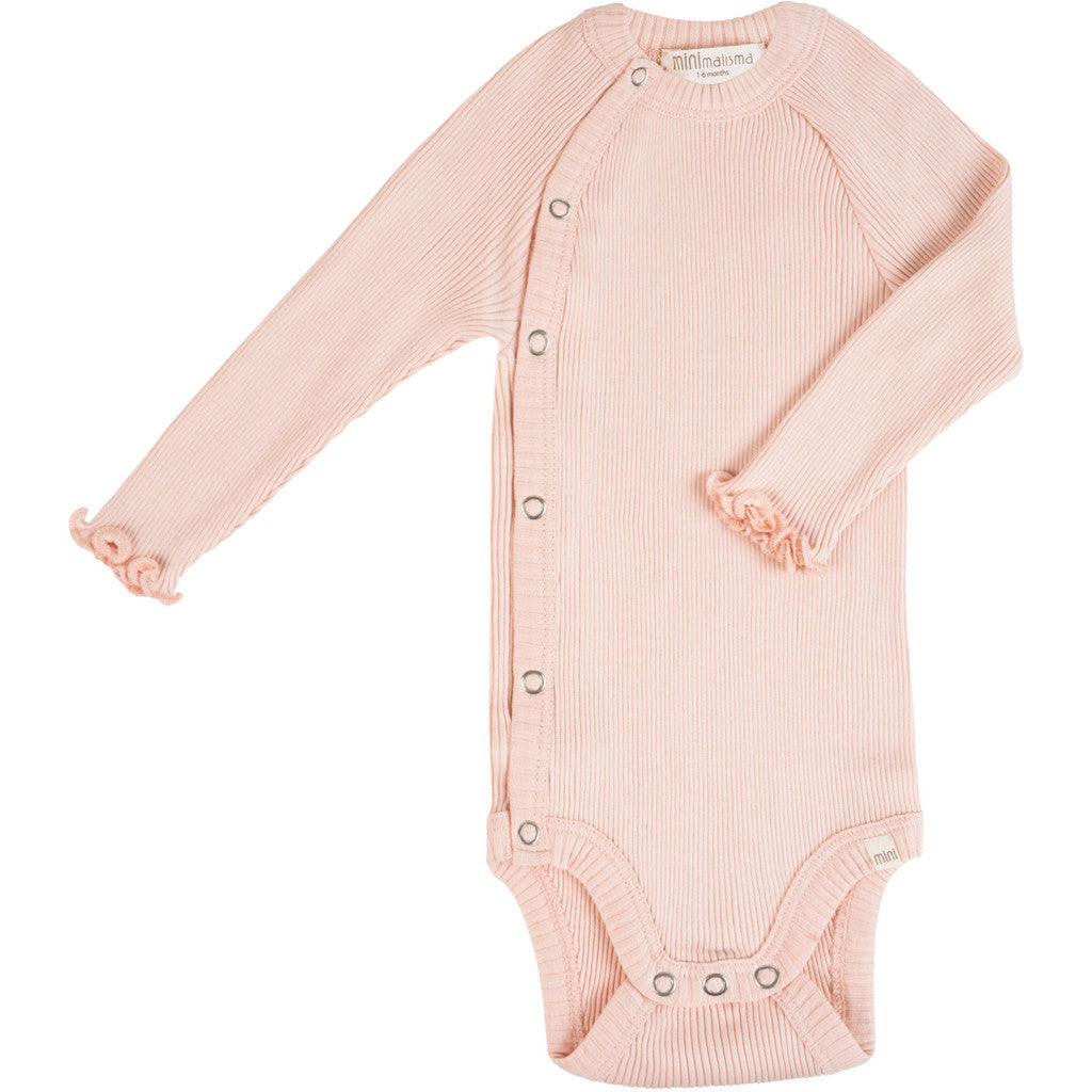 Bibi - Baby-Seide Langarm-Wickelbody - Sweet Rose