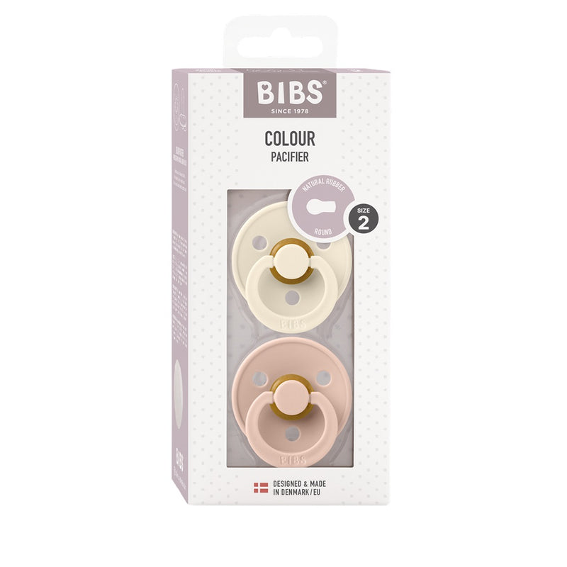 Bibs Schnuller 2er Pack Ivory Blush Grösse 2 6-18 M. bei Yay Kids