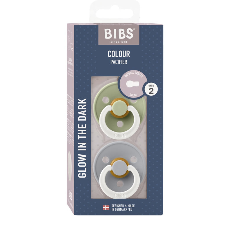 Bibs Schnuller 2er Pack Sage Glow & Cloud Glow Grösse 2 bei Yay Kids