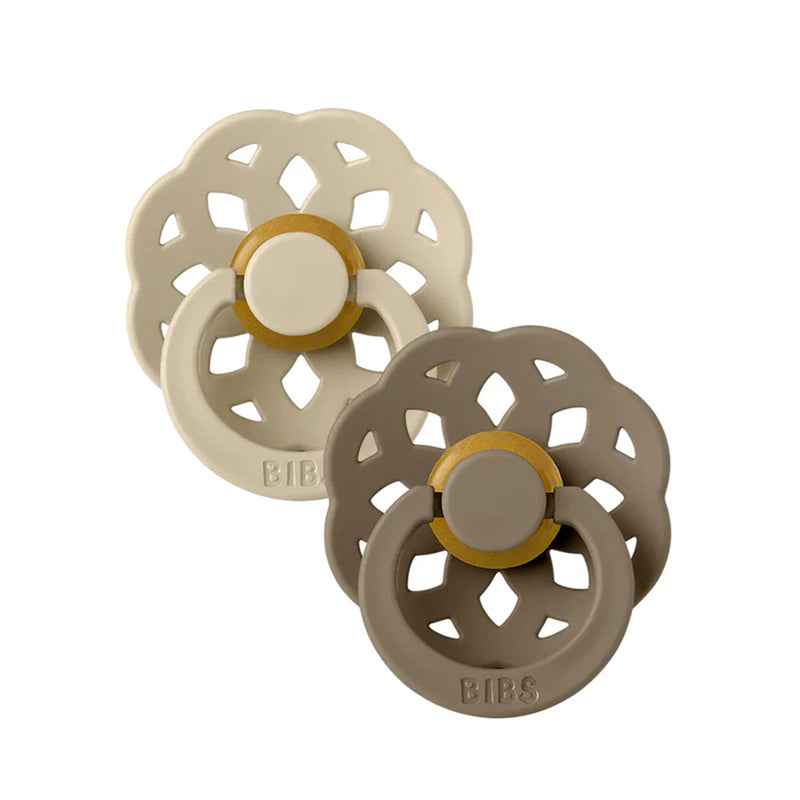 Bibs Boheme Schnuller Vanilla Dark Oak Grösse 1 bei Yay Kids