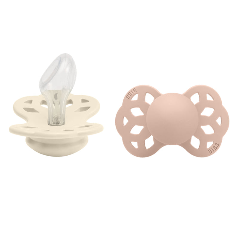 Bibs Infinity Schnuller Ivory Blush Baby Grösse 2 bei Yay Kids