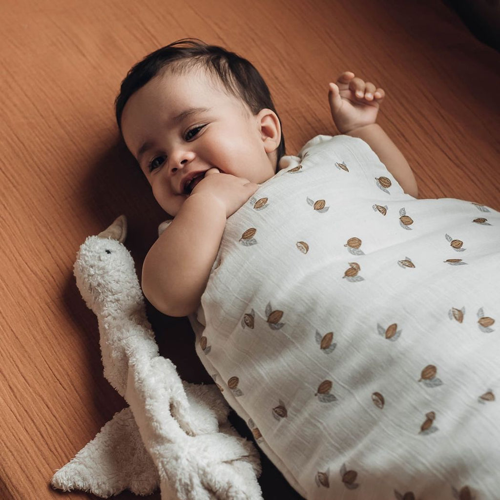 Bonjour Little Organic Spannbettlaken in Nut bei Yay Kids