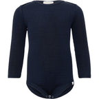 Bono - Baby-Seidenbody mit langen Ärmeln - Navy