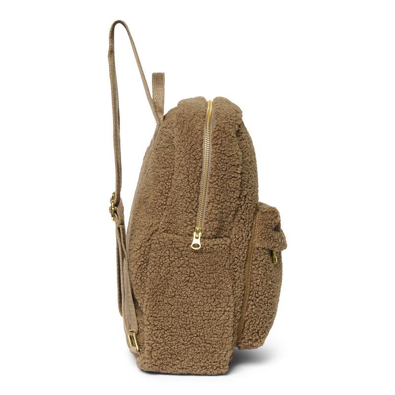 Studio Noos Midi Backpack with Front Pocket Brown Teddy bei Yay Kids