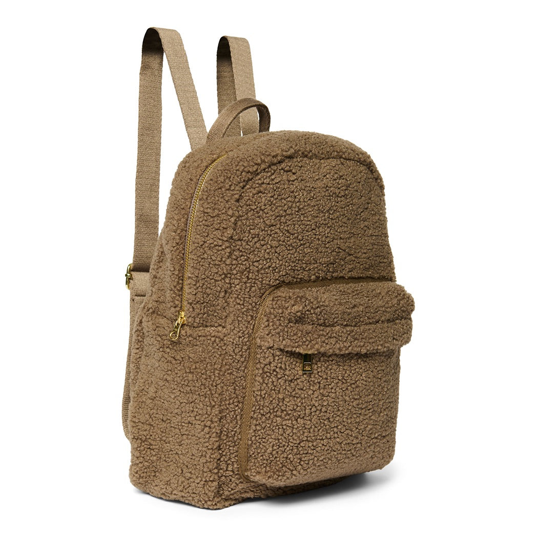 Studio Noos Midi Backpack with Front Pocket Brown Teddy bei Yay Kids
