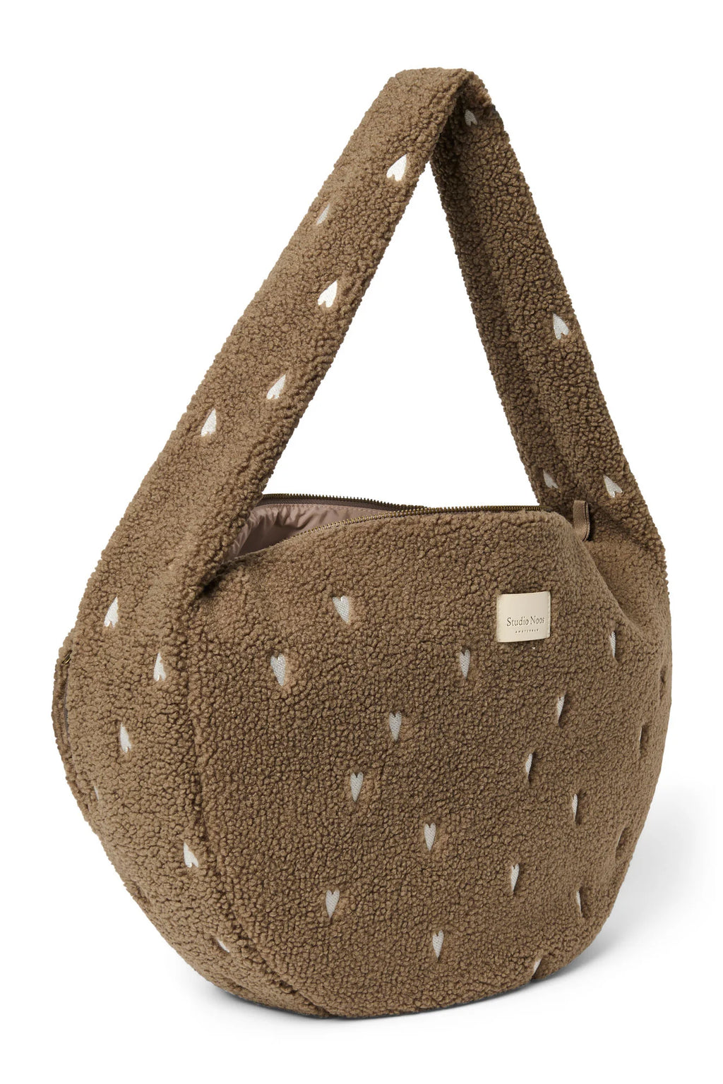 Umhängetasche "Cross Body Bag" Brown Hearts Teddy