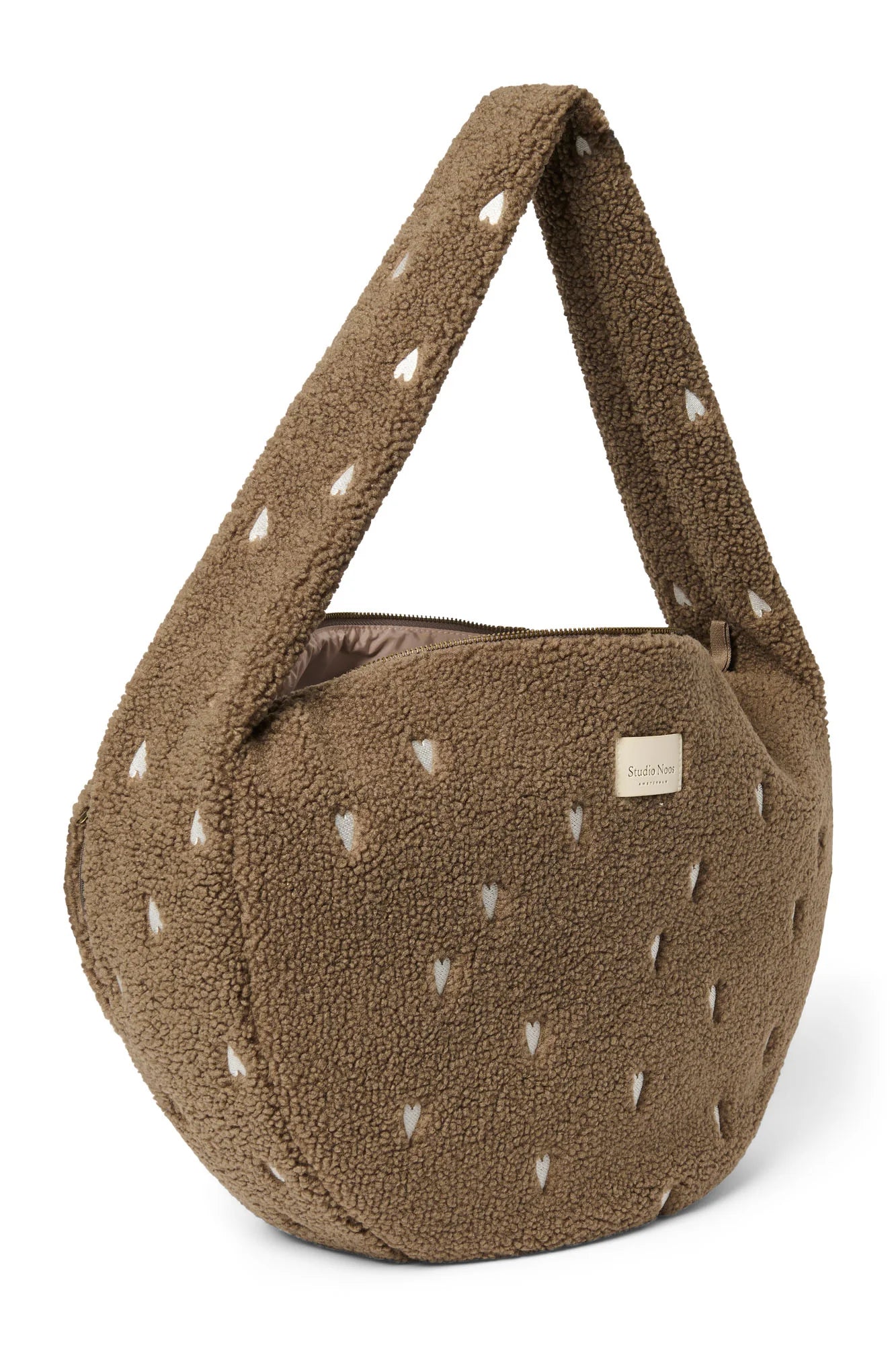 Umhängetasche "Cross Body Bag" Brown Hearts Teddy