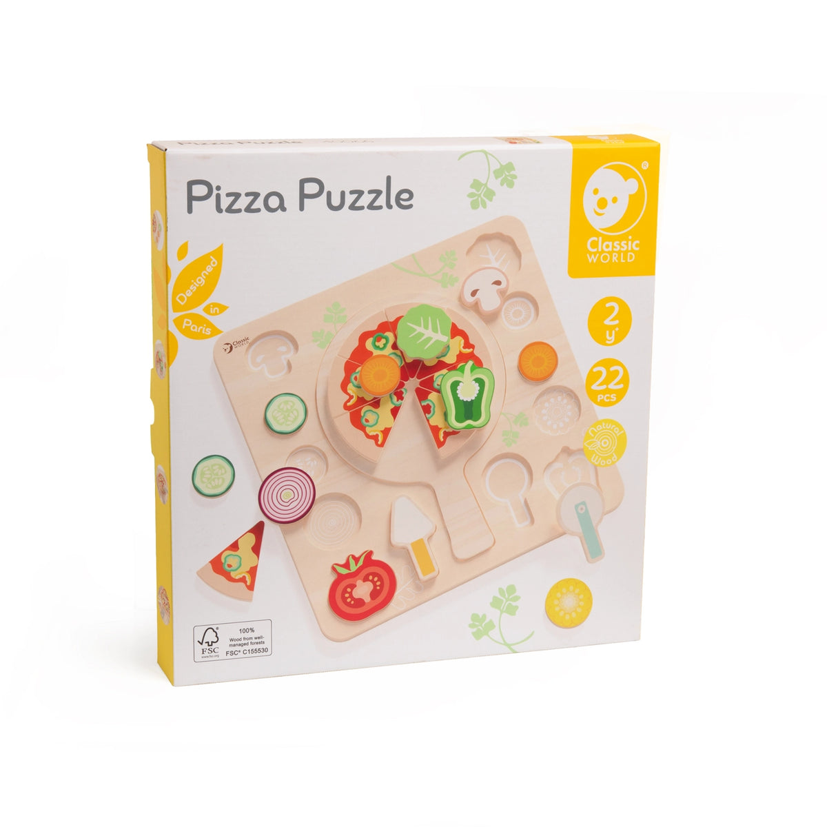 Holzpuzzle Pizza