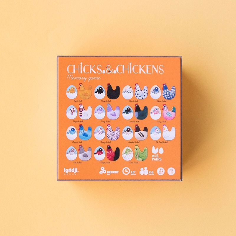 Londji Kinder Memory Spiel Chicks & Chickens bei Yay Kids