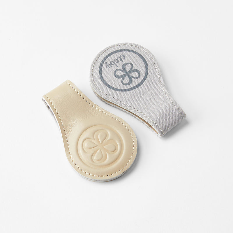 Cloby Leder Magnet Clips 2er Set Beige bei Yay Kids