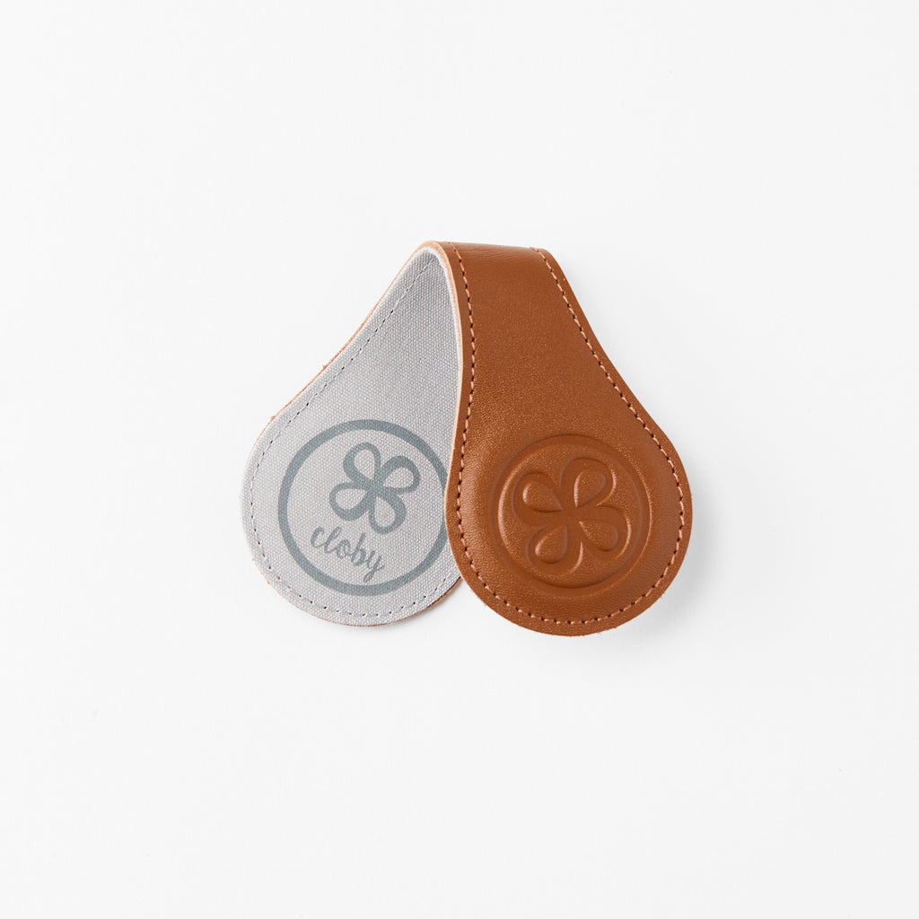 Cloby Leder Magnet Clips 2er Set Brown bei Yay Kids