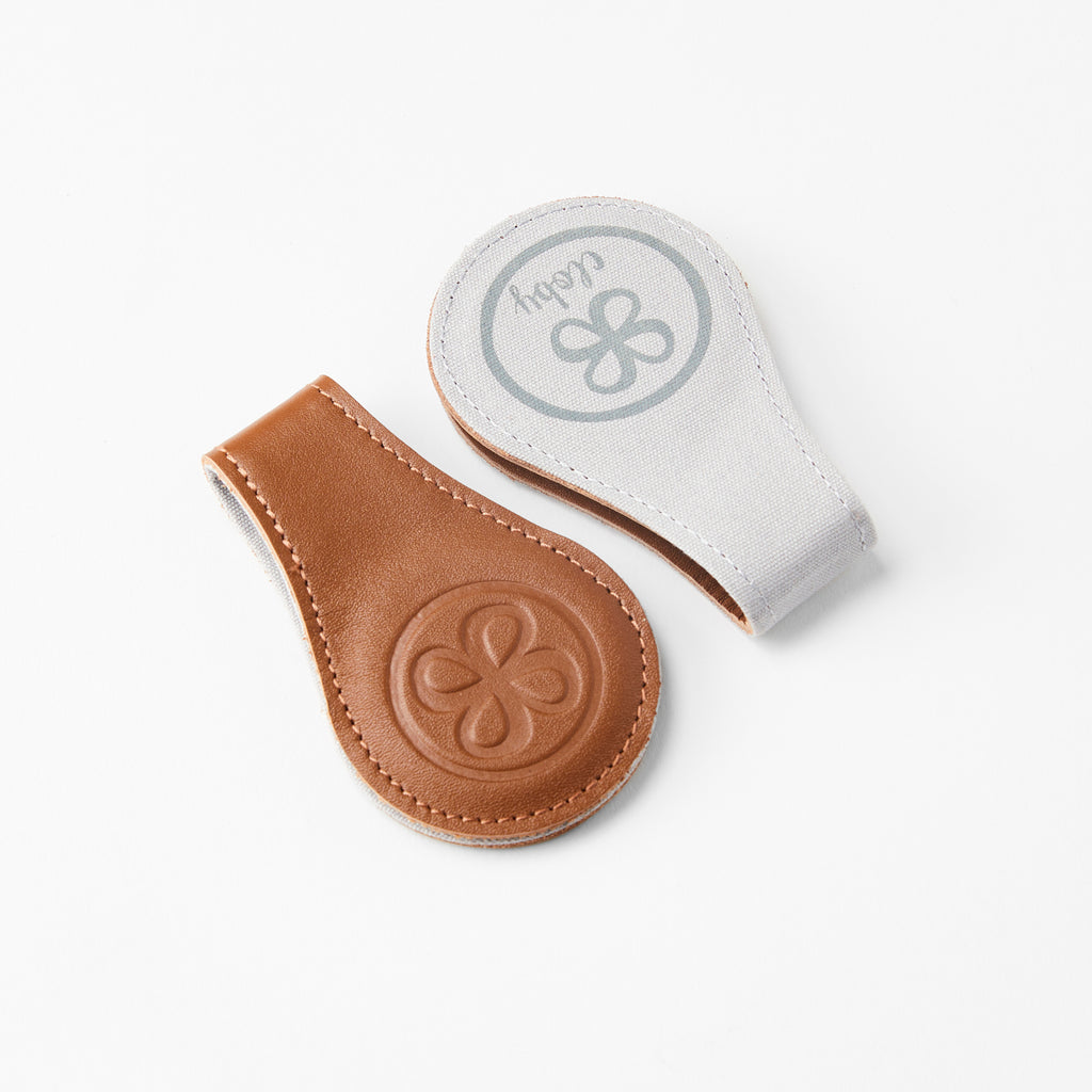 Cloby Leder Magnet Clips 2er Set Brown bei Yay Kids