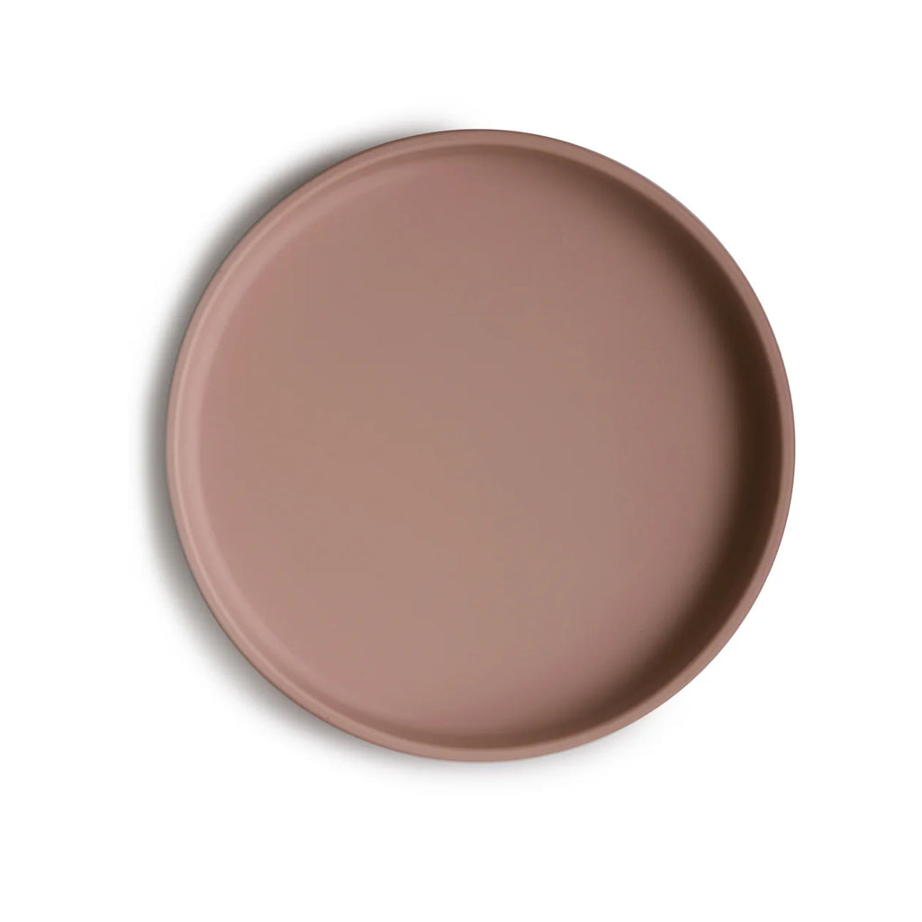 Mushie Kinder Silikon Teller Cloudy Mauve mit Saugnapf bei Yay Kids