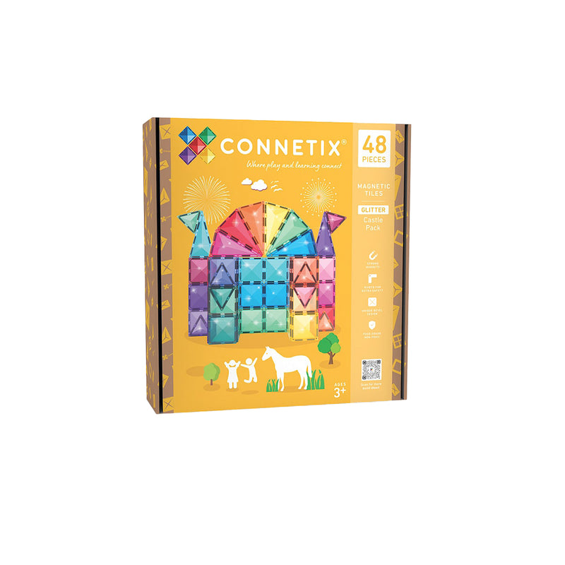 Connetix Magnetbausteine Glitter Castle Pack 48 Teile bei Yay Kids