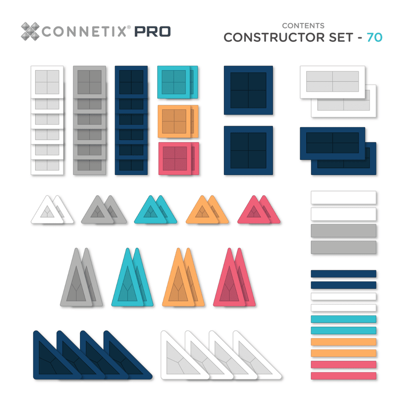 Connetix Magnetbausteine PRO Constructor Set 70 Teile bei Yay Kids
